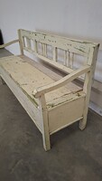 Armrest bench, garden bench with chest