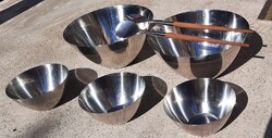 Dán inox salátás szett