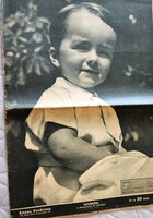 1942 KÉPES VASÁRNAP GAZDAG KÉPANYAG II VILÁGHÁBORÚ HORTHY UNOKA CSALÁD - GRÓF KÁROLYI GYULA MEGHALT