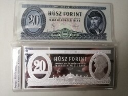 20 FT 1975 EZÜST BANKJEGYVERET