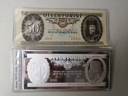 50 FT 1989 EZÜST BANKJEGYVERET