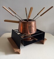 Retro fondue készlet