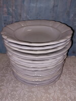 Zsolnay, indamintás, fehér porcelán, paraszt tányér