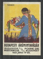 1920.- 1 db számolócédula - Budapesti Árúmintavásár