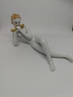 Drasche porcelán furulyázó akt "RITKA"!