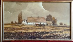 Puskás Imre (1933 - 2003) : Lovasszekér