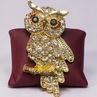 Retro Owl Brooch, Owl Pin, Vintage Jewelry from the 1970s/80s, Beautiful Retro Jewelry