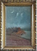 Lakos Alfréd (1868 - 1945) : Esti folyópart