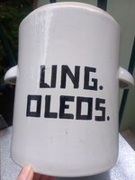 Retro orvosi /Patikus /Gyógyszerész porcelán fedeles tároló edény