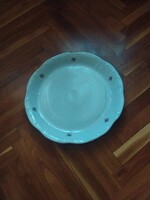 Nagyméretű Ibolya mintás Zsolnay porcelán lapos tányér
