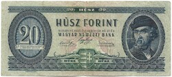20 forint 1947 2. Alacsony sorszám "000589"