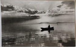 Képeslap, Balaton, alkony 1958 (P3)