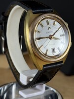 Rare mechanical Enicar alarm (wake-up) wristwatch from the 1970s