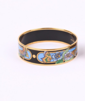 Michaela Frey 24k Gold-Plated Enamel Bracelet