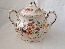 Immaculate! Zsolnay butterfly / butterfly pattern sugar bowl for tea set