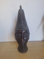 Afrikai Benin Bronz szobor