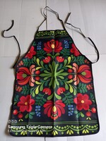 72x51 cm hímzett nyomott virágos mintájú textil kötény