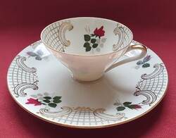 Seltmann Weiden Bavaria K német porcelán kávés teás reggeliző szett csésze tányér kistányér