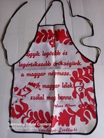 72x52 cm idézetes nagyaros mintájú textil kötény