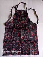 81x57 cm paprika mintájú zsebes textil kötény