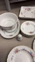 Hollóházi Porcelán Szett Hajnalka mintás