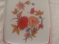 Retro Hollóházi porcelán tálca/ MÁV/Vasutas BVSC verseny