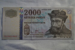 2010-es 2000 forintos bankjegy, UNC, CB sorozat