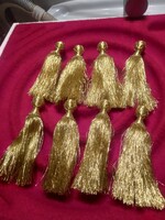 Vintage arany függöny, pompom rojt / bojt