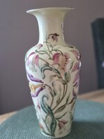 Eredeti Zsolnay orchidea mintàs vàza 27 cm (hajszàlrepedèses)