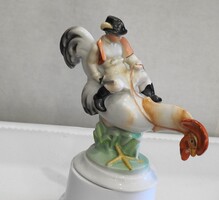 Herendi Porcelánmanufaktúra – Kakas Marci  14,5 cm.  Hibátlan, jelzett, kézzel festett!