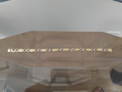 Arany  kétszínű 14k  karlánc   18.6 gr