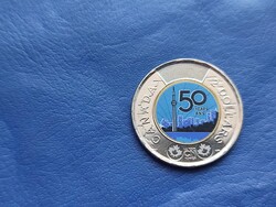 CANADA 2 DOLLARS / KANADA 2 DOLLÁR 2026 NEMZETI TORONY 50.ÉVFORDULÓ! BIMETÁL! III.KÁROLY! SZÍNEZETT