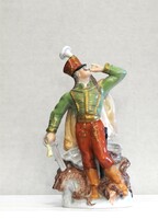 Herendi Porcelánmanufaktúra – János vitéz a legyőzött sárkánnyal.  Hibátlan, jelzett.
