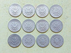 Magyarország 12 db Különböző Érme 1 Forint 1967-1989