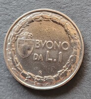 Olasz 1 líra 1922 (LA66)