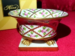 Herendi Sprog claw-foot vase in box