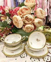 Tuscane angol Eeegáns porcelán krémleveses szett