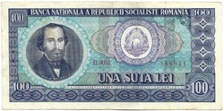 100 lei lej 1966 Románia 3.