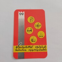 Békés megyei Vendéglátóipari Vállalat 1975. évi kártyanaptár