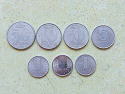Németország NDK 7 db Különböző Érme 1 5 10 50 Pfennig 1958-1989