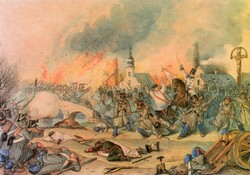 Postcard: watercolor by Than Mór.