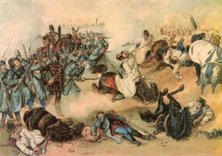 Postcard: watercolor by Than Mór.