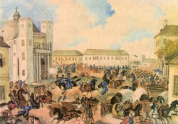 Postcard: watercolor by Than Mór.
