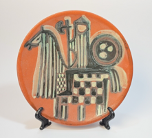 Vintage/Retro/Mid-century - Györgyey Zsuzsa - Horse Painting Ceramic Wall Art