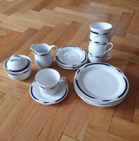 Winterling Marktleuthen Bavaria "Echt Kobalt" porcelán reggeliző / kávés készlet