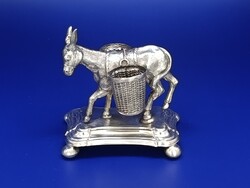 Wonderful antique 13 latos silver toothpick holder
