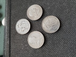 Ezüst 2 pengő Pázmány Rákóczi Liszt Madonnás
