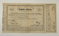 Kamatos utalvány - 100 Forint 1848 - Második kiadás - 12 hónapra - HIBÁS: Silbermünúe - Fine tartás