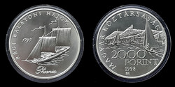 V 3511 Magyarország ezüst 2000 forint 1998 Régi balatoni hajók - Phoenix