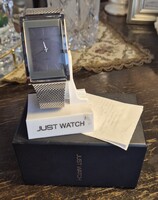 Elegáns Just Watch Férfi Karóra Kvarc Szerkezettel, Eredeti Dobozzal, Szép Állapotban Ár Alatt